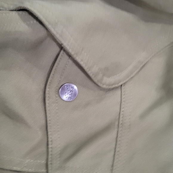 Frye & Co Green Lightweight Open Front Utility Style Jacket - Picture 11 of 14